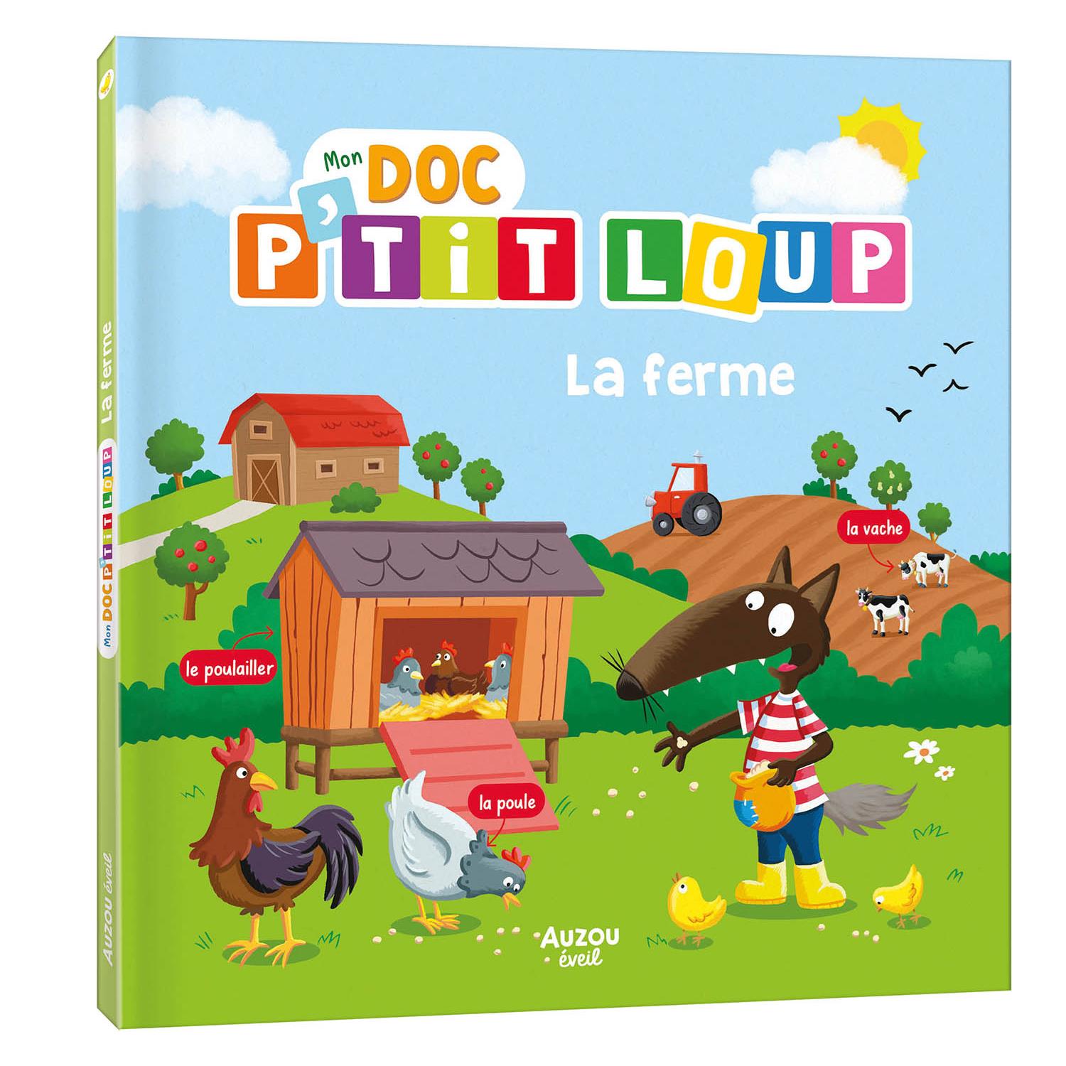 Livre Mon doc p'tit loup la ferme MULTICOLORE Auzou