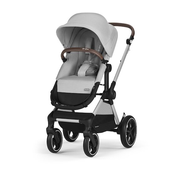 Cybex Poussette Convertible Eos lux 2-en-1 châssis  Silver - Lava Grey 