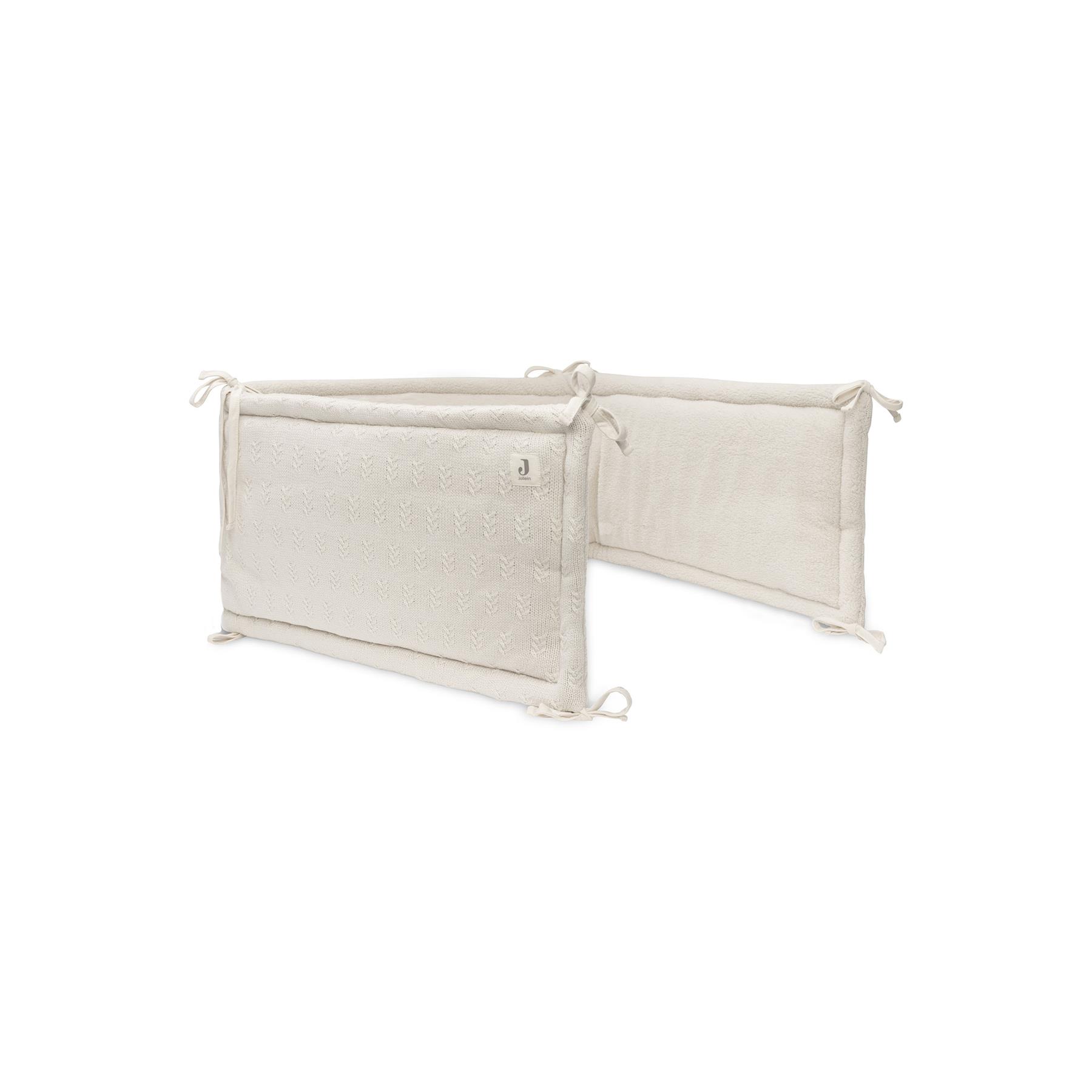 Tour de lit/Tour de parc grain knit BLANC Jollein