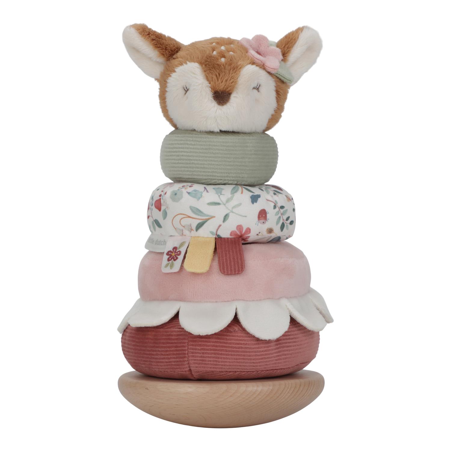 Tour d'empilage Faon en bois FSC Fairy Garden MULTICOLORE Little Dutch