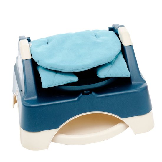 Oketi Poketi Wooded Rehausseur 3 En 1 Au Miscanthus Bleu  Oketi Poketi Wooded Rehausseur 3 En 1 Au Miscanthus Bleu