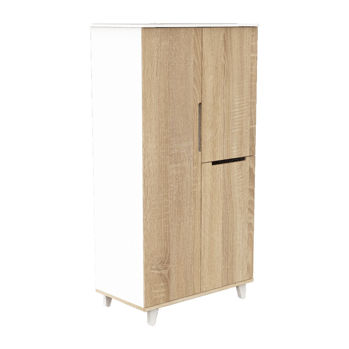 Armoire Baltic 3 portes MARRON Sauthon