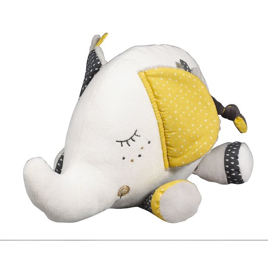 Sauthon Peluche éléphant Babyfan Blanc 