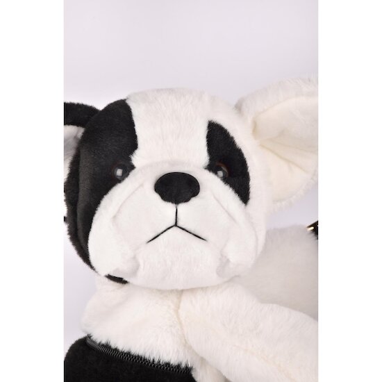 Doudou & Compagnie Sac Doudou Chien Blanc et Noir 30