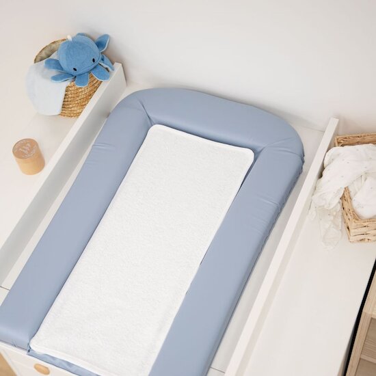 Domiva Matelas à langer PVC + 2 éponges amovibles Bleuet 42x70 cm Domiva Matelas à langer PVC + 2 éponges amovibles Bleuet 42x70 cm