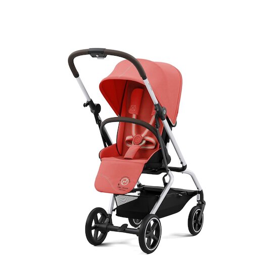 Cybex Poussette  Eezy S Twist+2 Châssis Silver Hibiscus Red 2022 