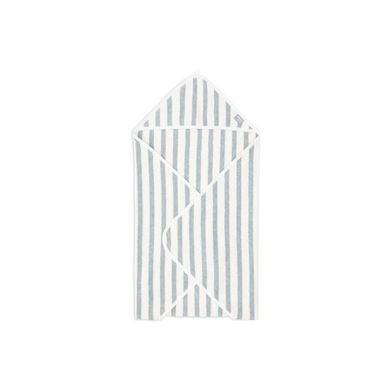 Jollein Cape de bain Éponge Stripe  GOTS Sea Green 75x75 cm Jollein Cape de bain Éponge Stripe  GOTS Sea Green 75x75 cm