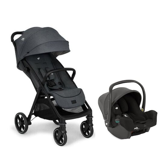 Joie Pack Poussette Duo Parcel Lx Ebony + coque I-Snug 2 Shale  