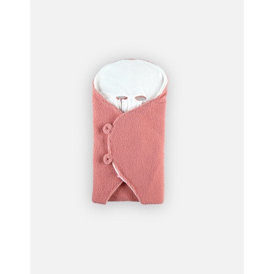 Noukie's  Couverture promenade sherpa Mix and Match Rose 