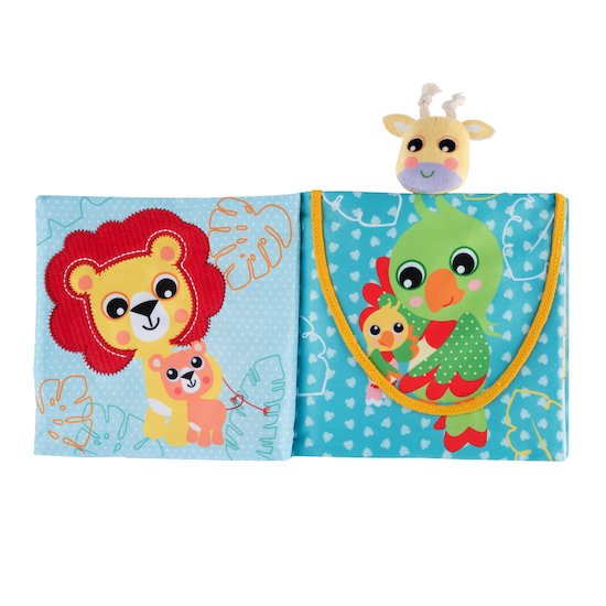 Chicco Livre d'éveil texturé Les animaux sauvages   Chicco Livre d'éveil texturé Les animaux sauvages