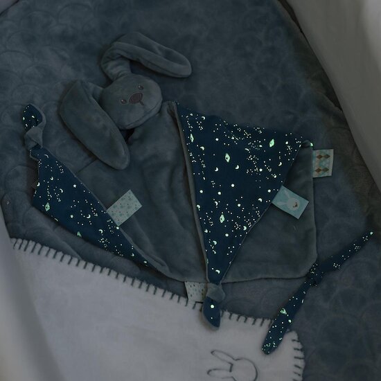 Nattou Maxi doudou Lapidou Glow Vert  Nattou Maxi doudou Lapidou Glow Vert