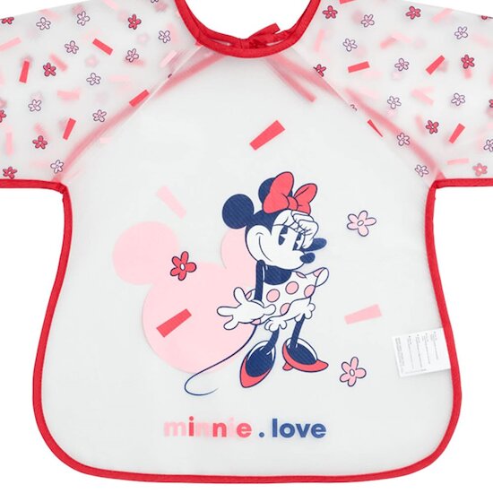 Disney Baby Bavoir tablier 2eme age avec manches Minnie Confettis 12 mois Disney Baby Bavoir tablier 2eme age avec manches Minnie Confettis 12 mois
