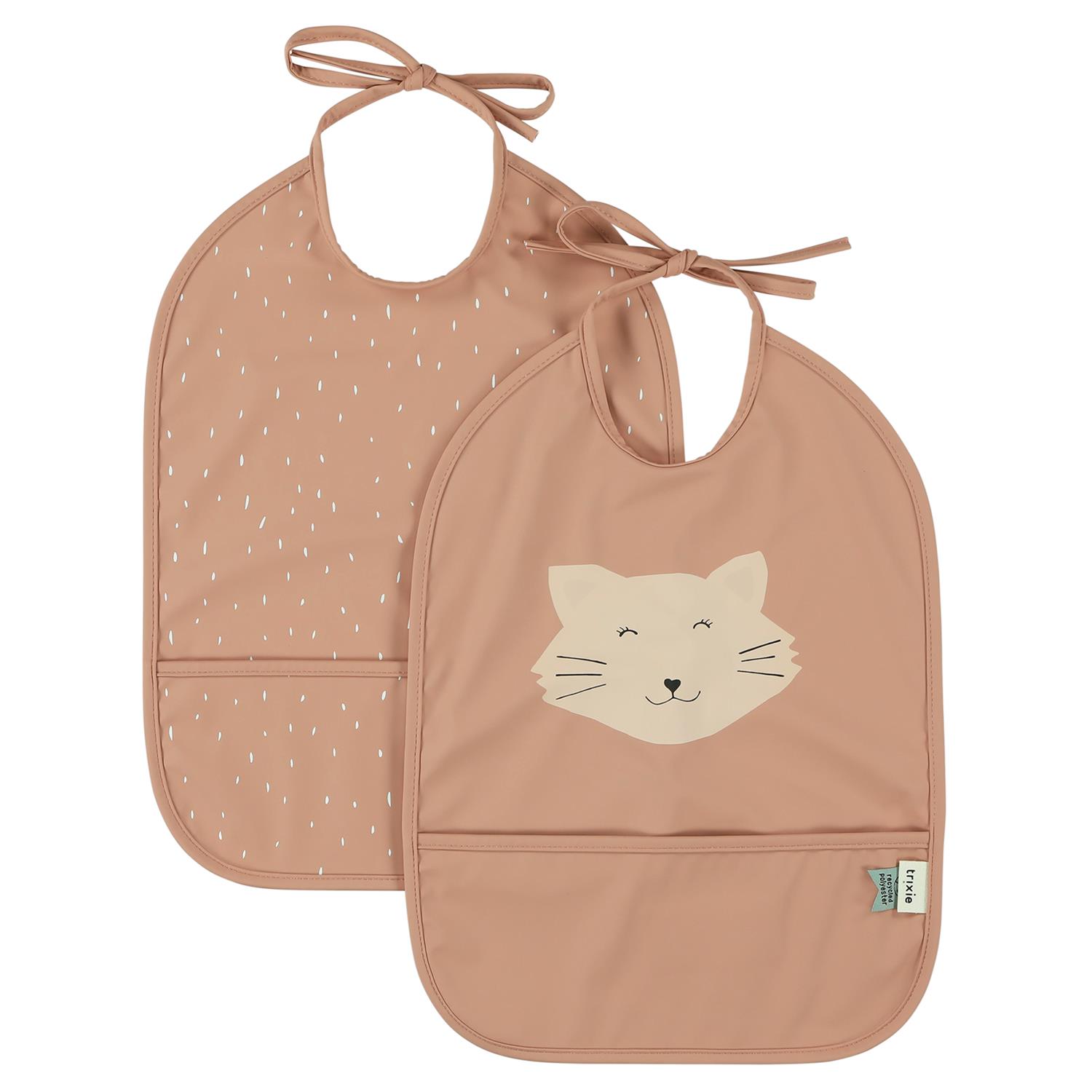 TRIXIE - Bavoir 2 pièces imperméable ROSE Trixie