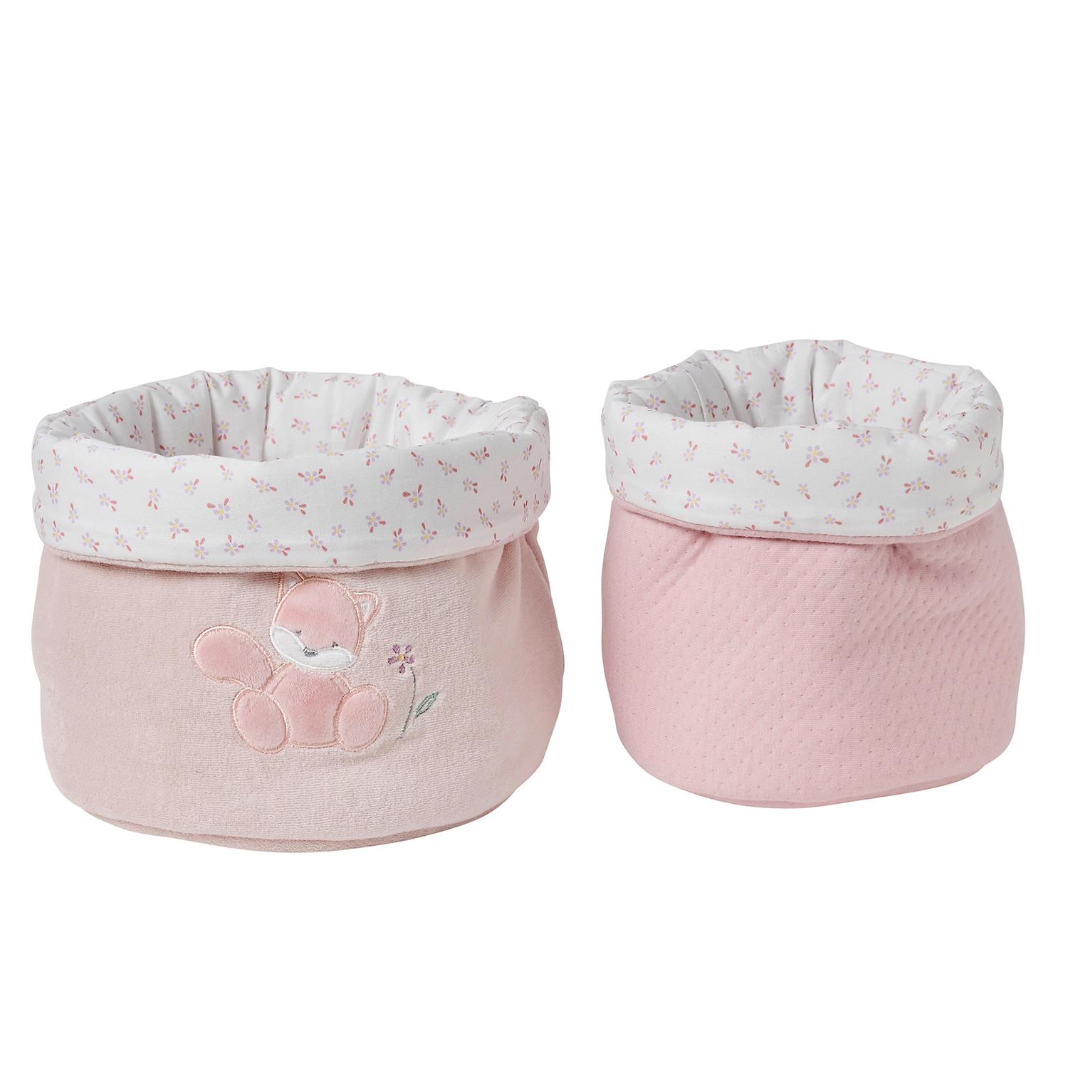 Nattou - Set de 2 paniers de soins Alice et Pomme ROSE Nattou