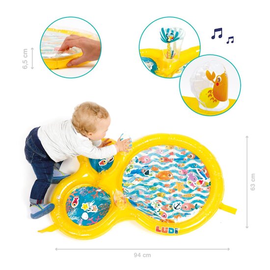 Ludi Maxi tapis d'eau Jaune  Ludi Maxi tapis d'eau Jaune