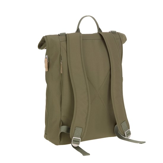 Lässig Sac à dos à langer Rolltop Green Label Olive  Lässig Sac à dos à langer Rolltop Green Label Olive