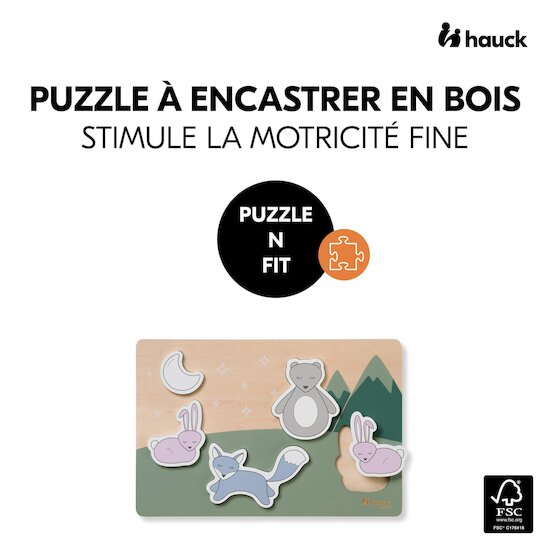 Hauck Puzzle à Encastrement Puzzle N Fit Forest 