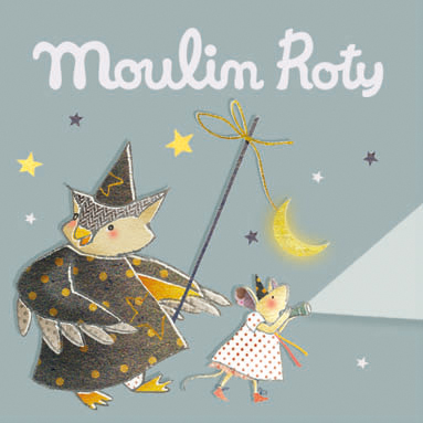 3 disques pour lampe à histoires Il était une fois GRIS Moulin Roty