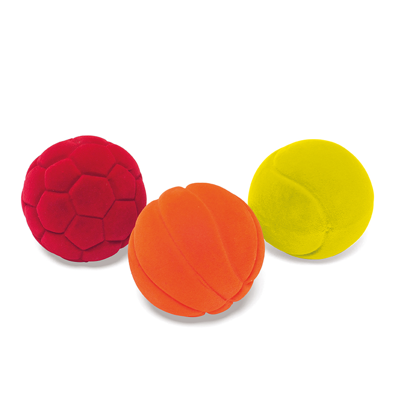 Set de 3 mini Balles Sport MULTICOLORE Rubbabu