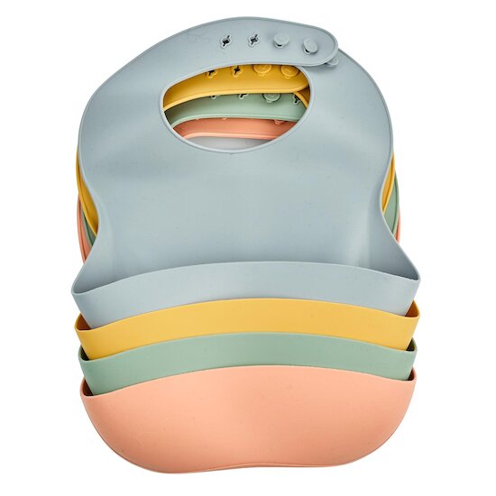 Thermobaby Bavoir silicone Pêche  Thermobaby Bavoir silicone Pêche