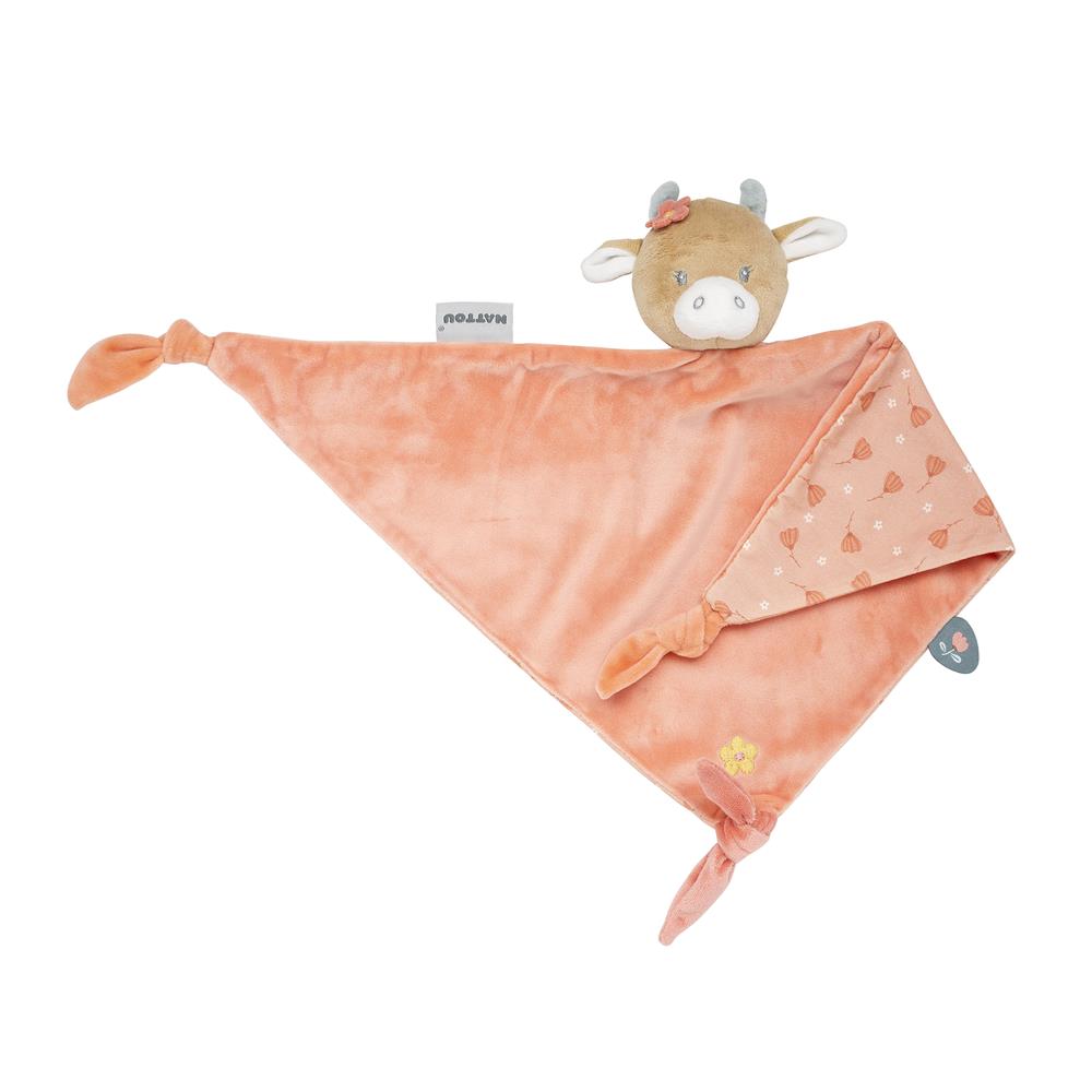 Maxi-doudou vache Mila, Zoé et Lana BEIGE Nattou