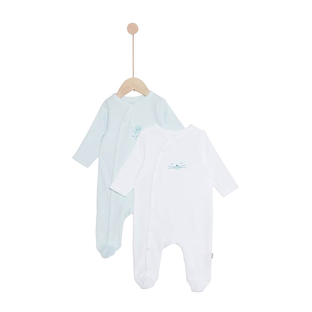 P’tit bisou - Lot de 2 pyjamas Mes Essentiels MULTICOLORE P’tit bisou