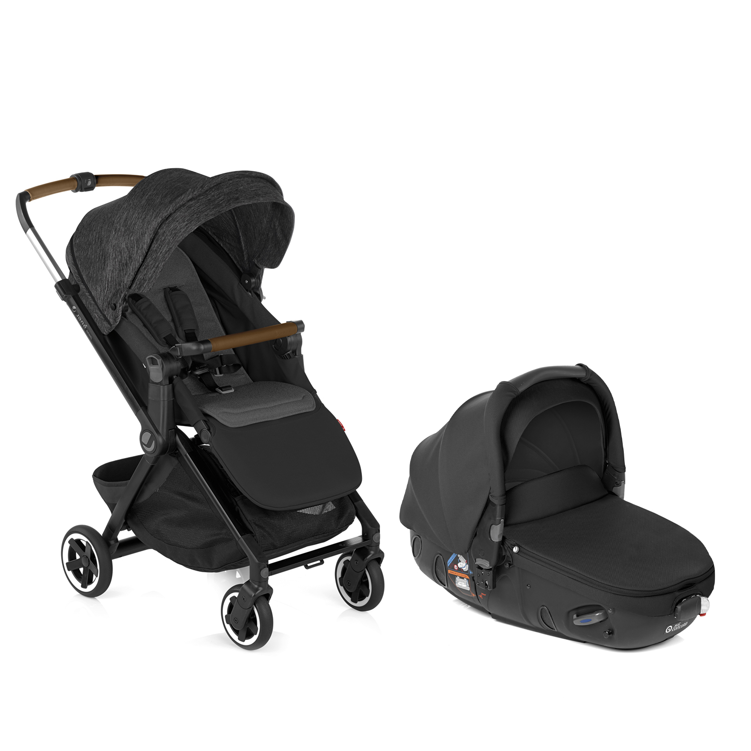 Duo poussette Newel avec Matrix light 2 NOIR Jané