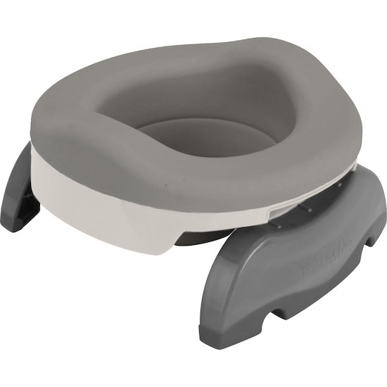 Potette Plus Pot multi-fonctions pot de voyages + réducteur de toilettes + pot de maison Gris Clair 