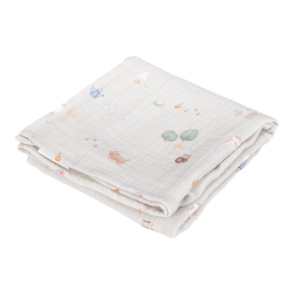 Set de 2 langes en gaze de coton MULTICOLORE Little Dutch