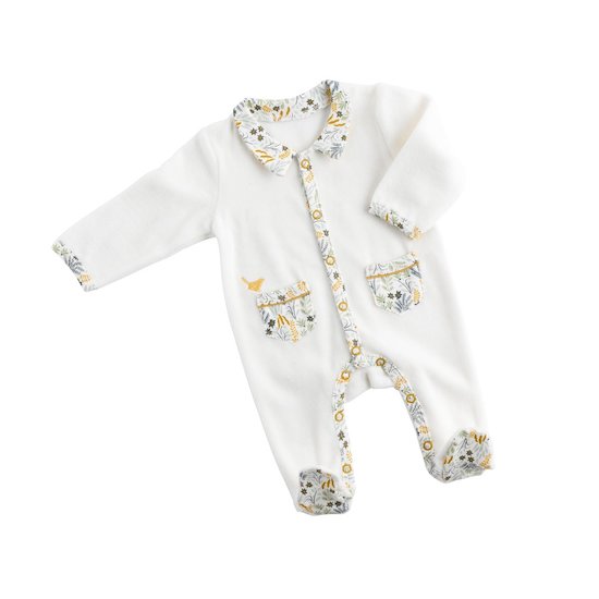 Sauthon Pyjama avec col motif végétal Promenons nous Mixte Naissance