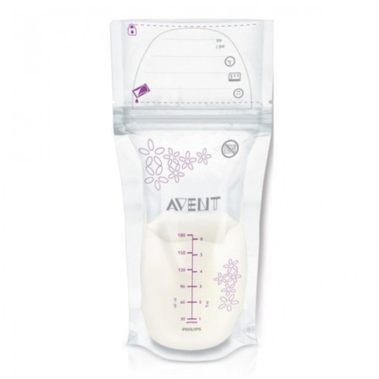 25 Sachets de conservation du lait maternel 180ml - Avent