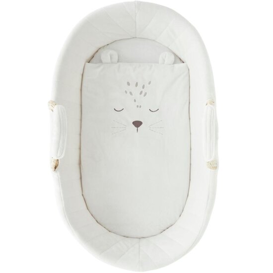 Noukie's Couffin veloudoux Babou et Kendi Écru  Noukie's Couffin veloudoux Babou et Kendi Écru