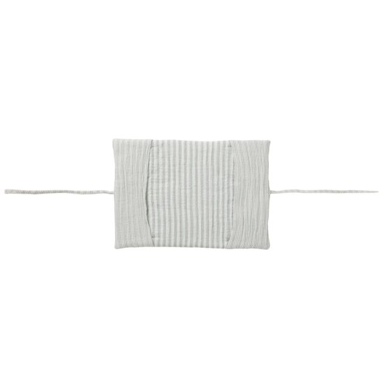BB&Co Protège carnet de santé rayé Soft Stripes Écru/ Vert De Gris  BB&Co Protège carnet de santé rayé Soft Stripes Écru/ Vert De Gris