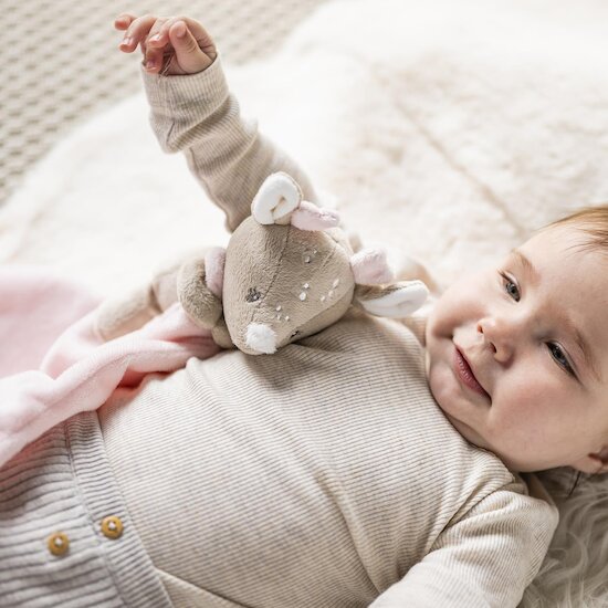 Nattou Doudou Câlin/Couverture Biche Fanfan Rose  Nattou Doudou Câlin/Couverture Biche Fanfan Rose