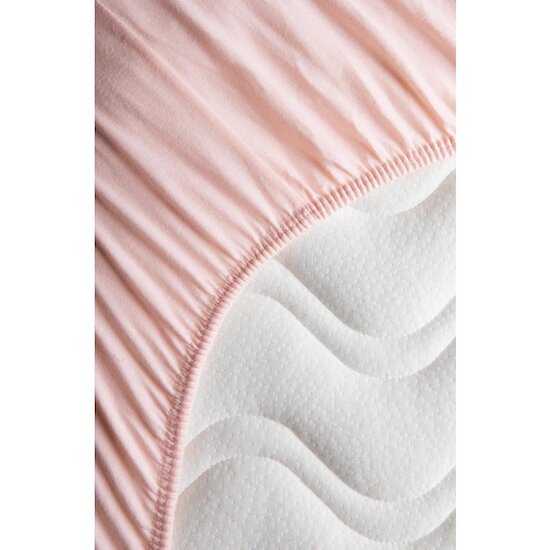 Kadolis Drap housse en coton bio pour lit bébé Rose Nude  Kadolis Drap housse en coton bio pour lit bébé Rose Nude