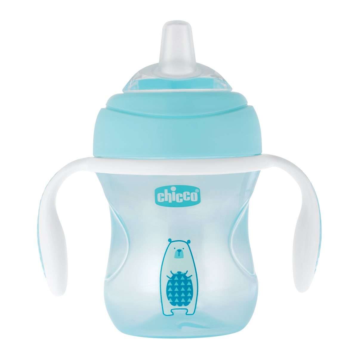 Chicco - Tasse Transition bec souple silicone BLEU Chicco