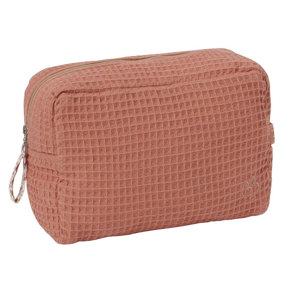 Trousse de toilette en nid d'abeille ORANGE BB&Co