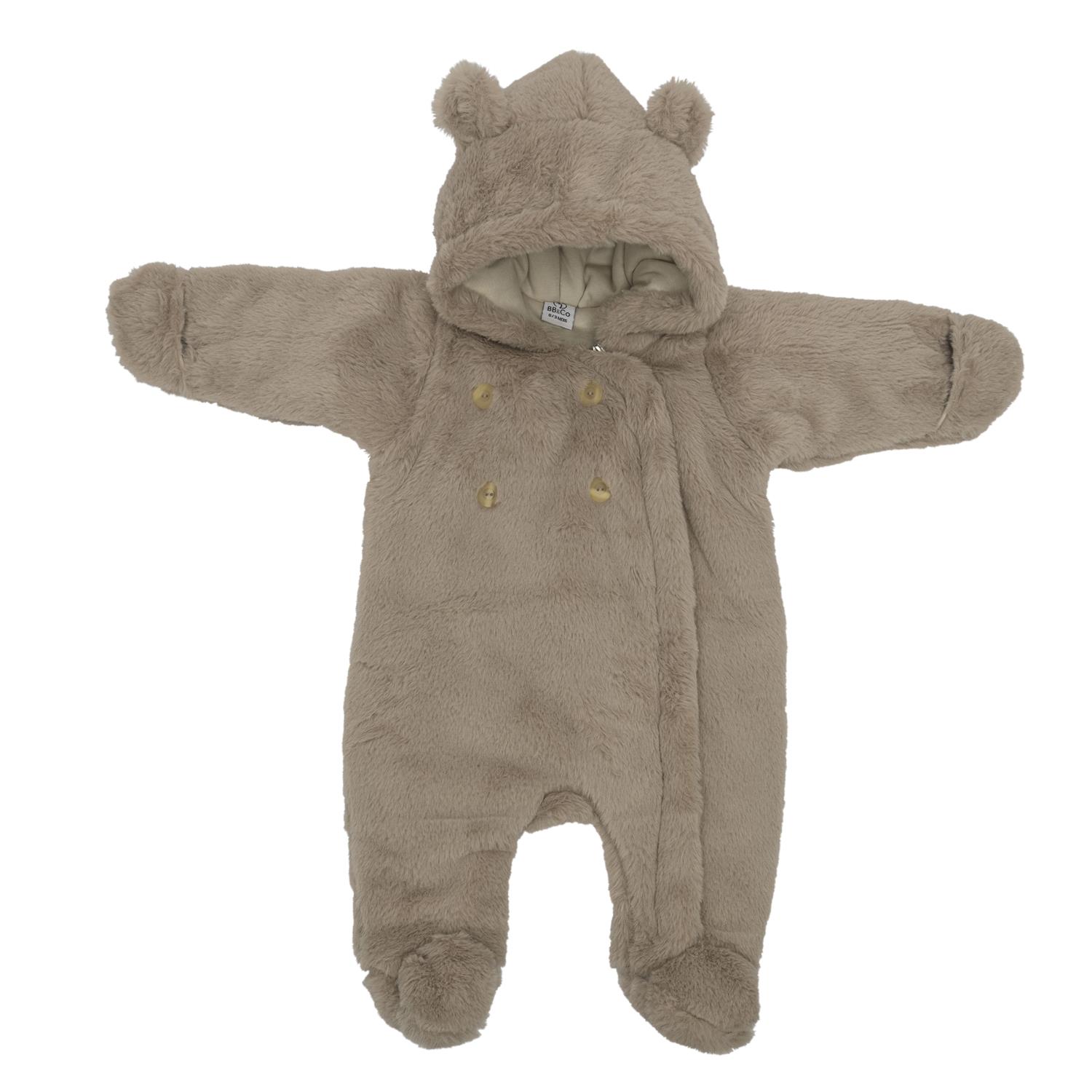 Combi pilote ours fausse fourrure angora BEIGE BB&Co