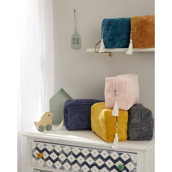 BB&Co Trousse de toilette bambou Vert Paon 