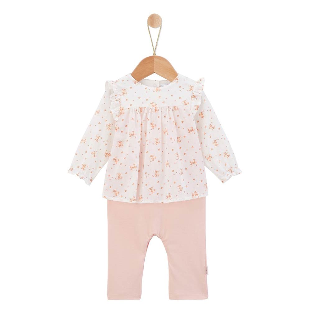 P’tit bisou - Combinaison longue Petit Cocon  ROSE P’tit bisou