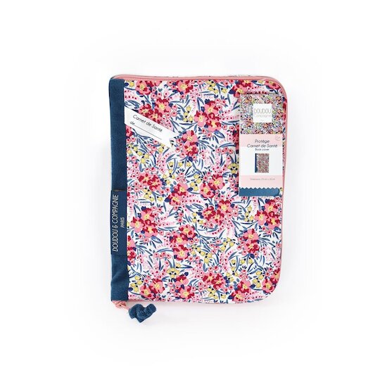 Doudou & Compagnie Protège carnet de santé BOH'AIME Bleu 