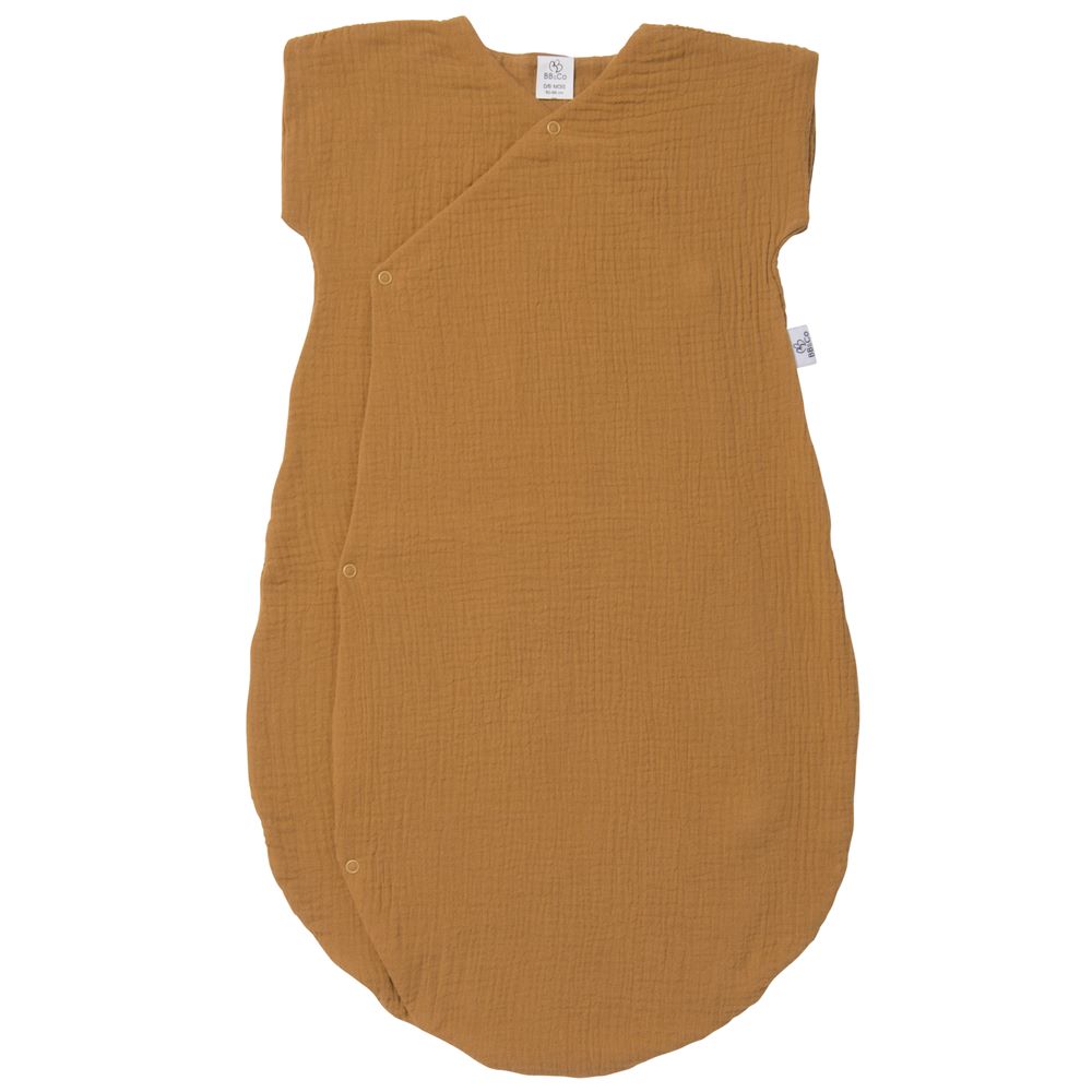 BB & Co - Gigoteuse d'été forme kimono double gaze MARRON BB&Co