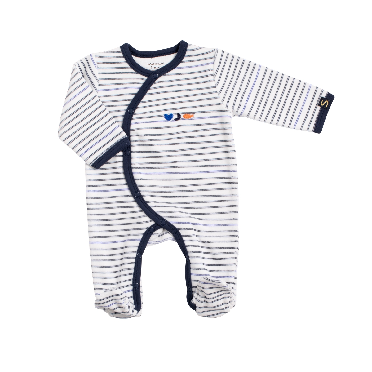 Pyjama à rayures Baby Sailor BLEU Sauthon