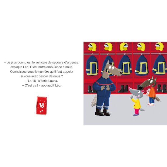 Auzou Livre P'tit loup veut devenir pompier Multicolore  Auzou Livre P'tit loup veut devenir pompier Multicolore