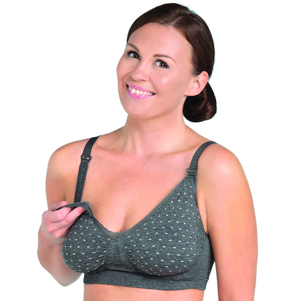 Soutien gorge allaitement armature GelWire GRIS Carriwell