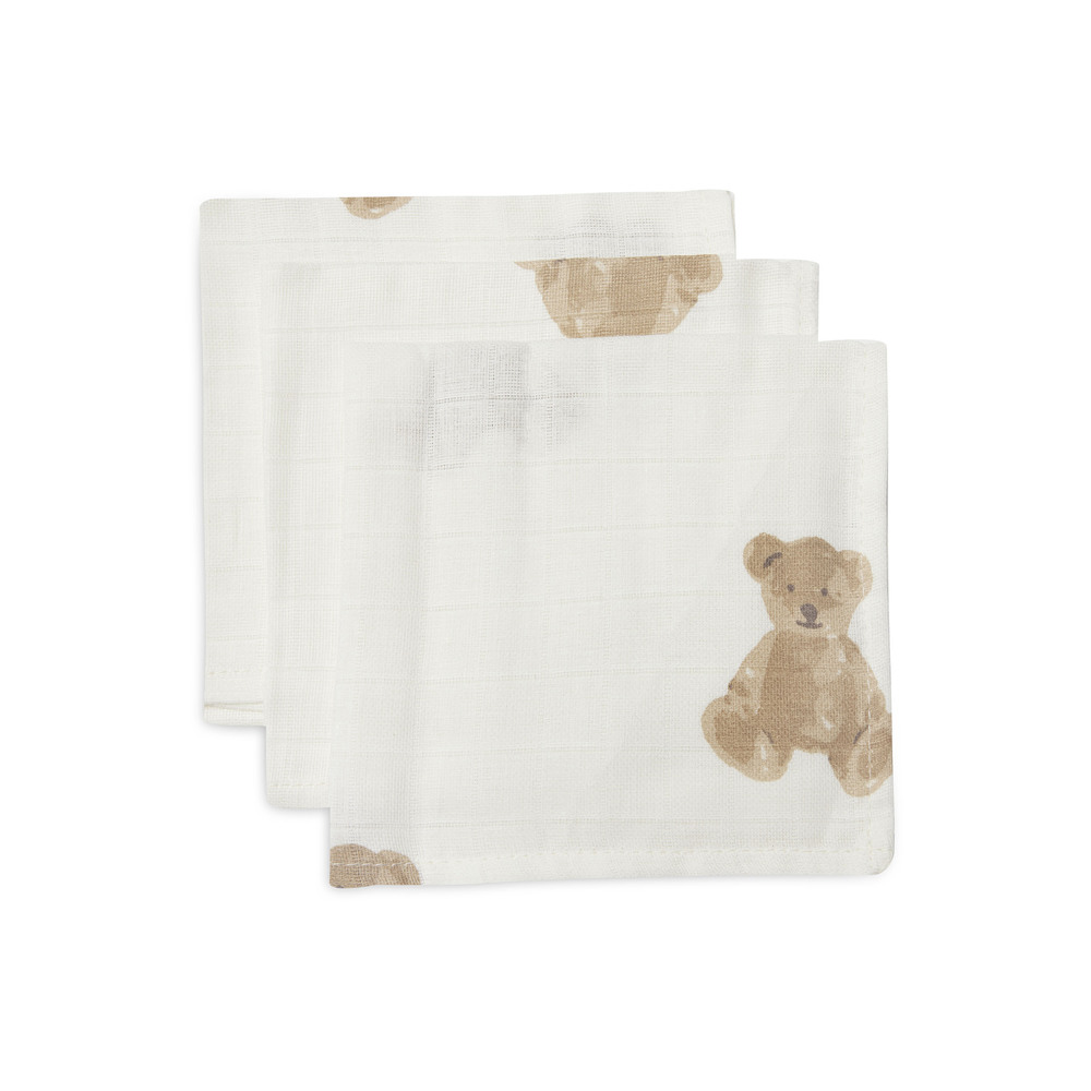 3 serviettes gaze de coton MULTICOLORE Jollein