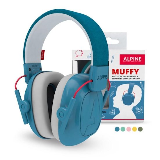 Alpine Hearing Protection Casque anti bruit Muffy bleu 5-16 ans