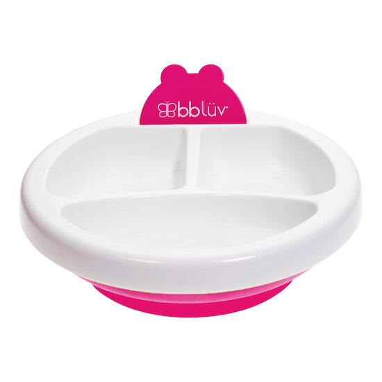 BBlüv Assiette chauffante pour bébé Rose  BBlüv Assiette chauffante pour bébé Rose