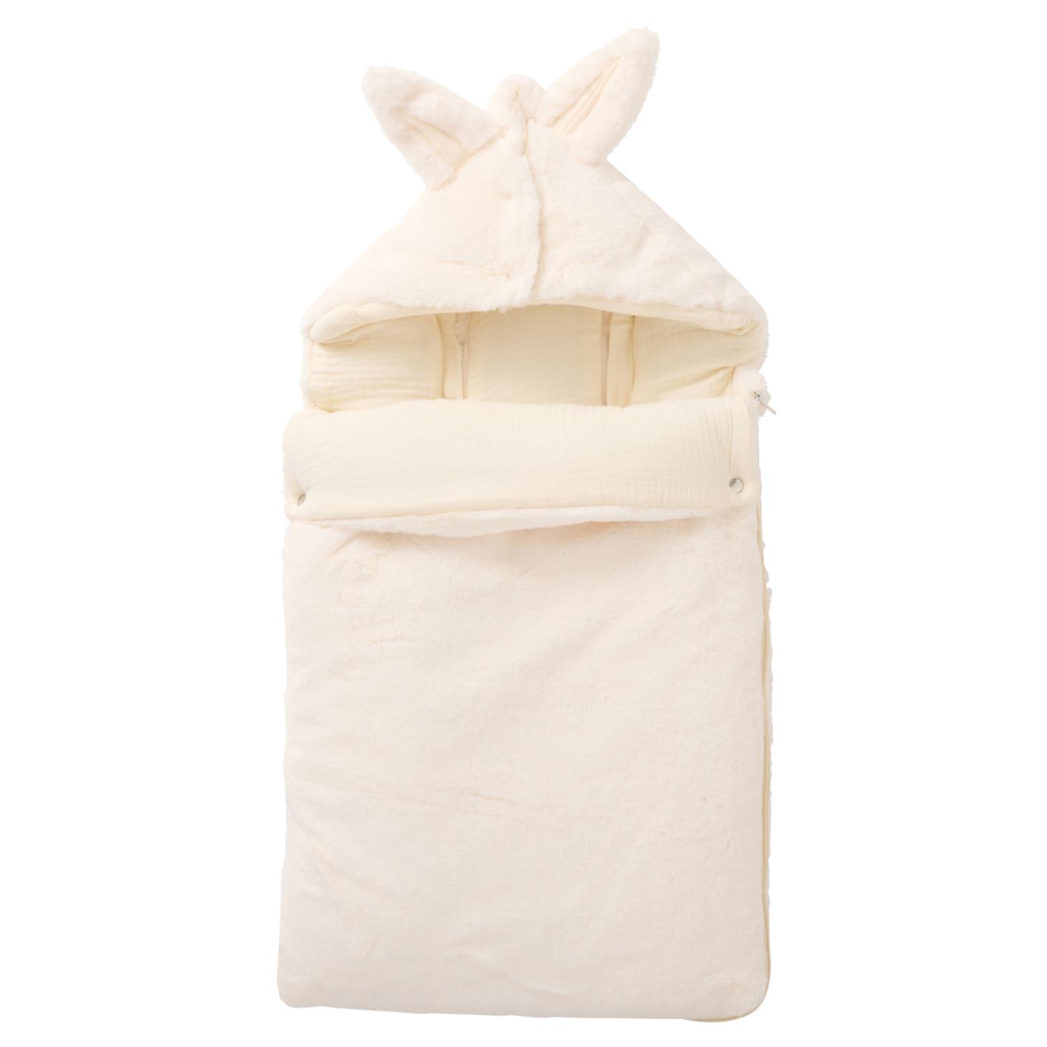 Nid d’ange fausse fourrure doublé gaze de coton BEIGE BB&Co