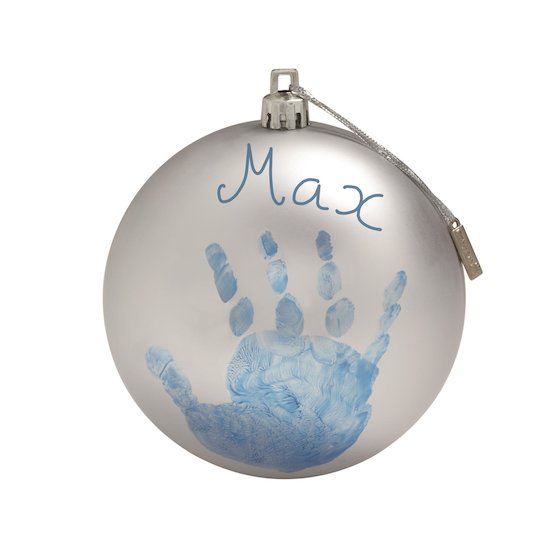Baby Art Kit boule de Noël à décorer Argent 